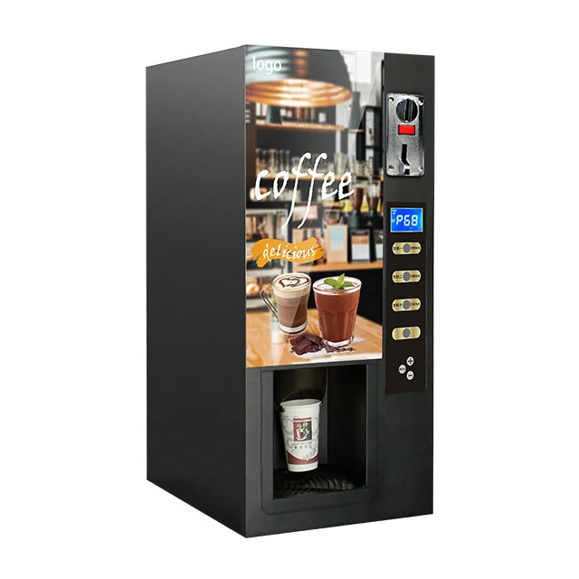 Automatic Vending Coffee Machine Carbon Steel Shell,stainless Steel 3 Flavors Single Hot Pure