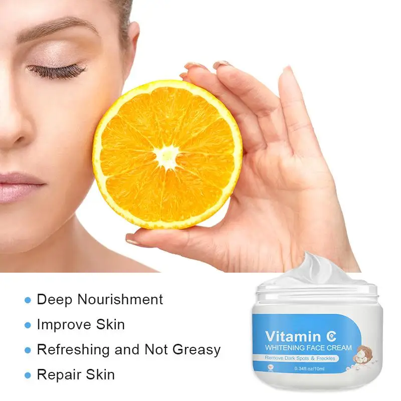 

Vitamin C Face Cream Serum VC 25% Fade Freckles Remove Dark Spots Lentigo Facial Creams Mask Whitening Moisturizing