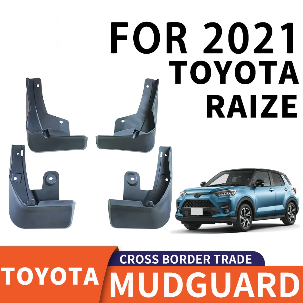 

For 2021 TOYOTA RAIZE ROCKY mudguard Mudflaps Front Rear Flares Splash Guards Cover Car Accessoie