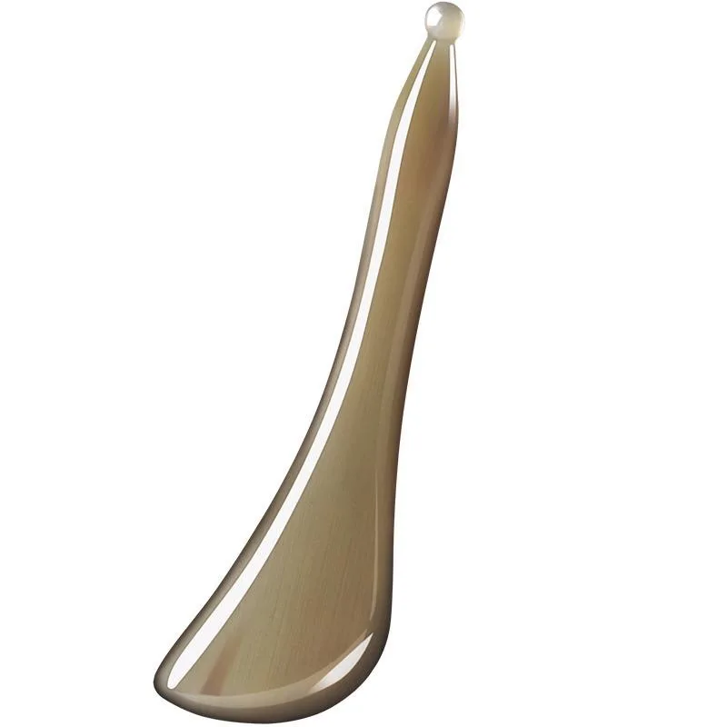 Natural Horn Stick Acupressure Massage Tool For Face Eye Body 10CM
