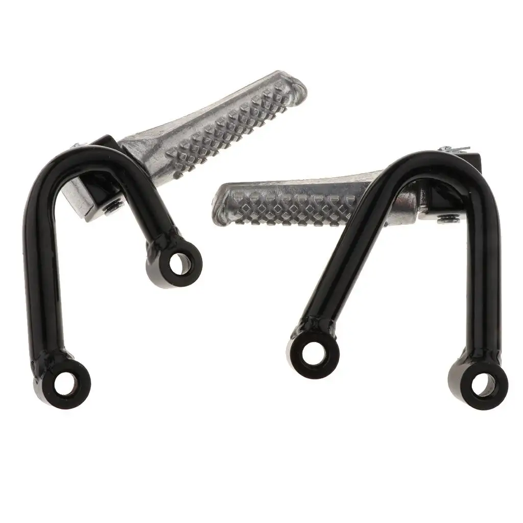 1 Pair Motorcycle Footpegs Rear Passenger Foot Pegs Foot Rests Pedal Bracket