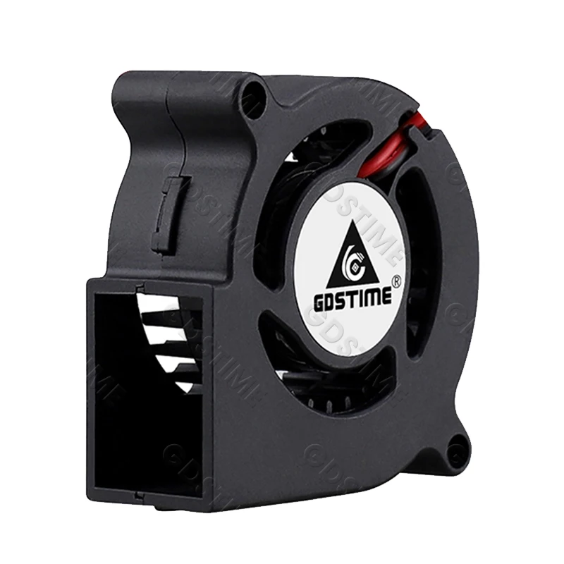 Wentylator Gdstime 5020 24V 12V 5V 50x50x20mm z podwójnym łożyskiem kulkowym, chłodnica 2-pinowa, wentylator radialny, turbowentylator 50mm, wentylator chłodzący do drukarki 3D — zdjęcie produktu 6