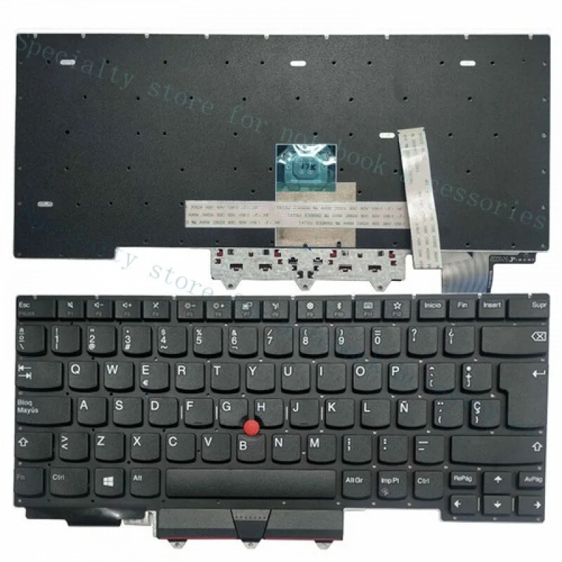 

A++Laptop New Spanish Keyboard for Lenovo Thinkpad E14 2020 Without Backlight