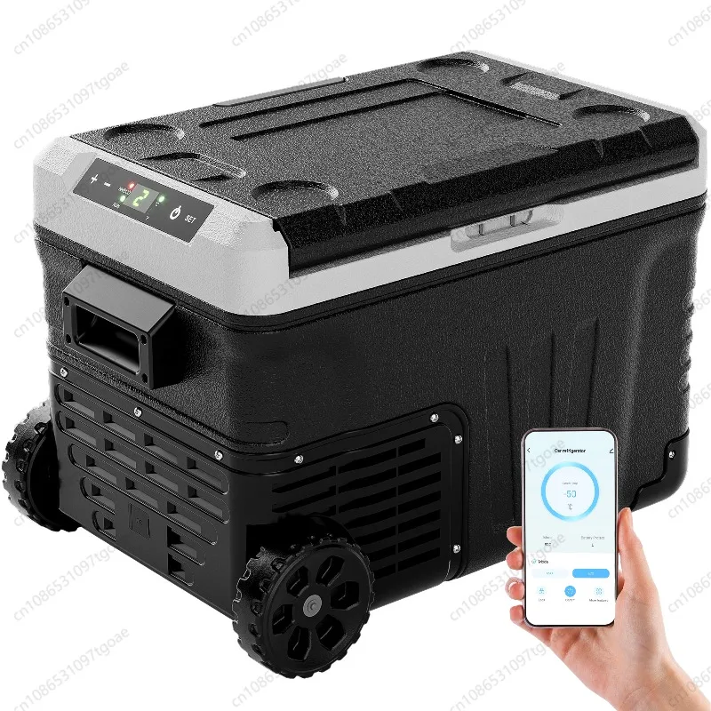 

12V 24V Compressor Cooling Box, Dual Temp Control Truck Home Fast Freeze Refrigerate Accessory