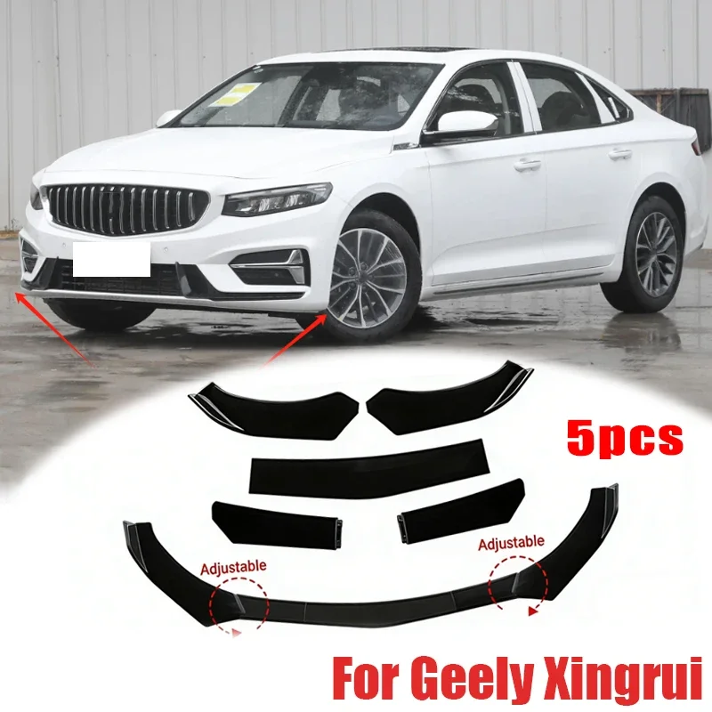 

5Pcs ABS Material Universal Car Front Bumper Separator Bumper Lip Body Kit Duck Lip Separator For Geely Xingrui Car Accessories