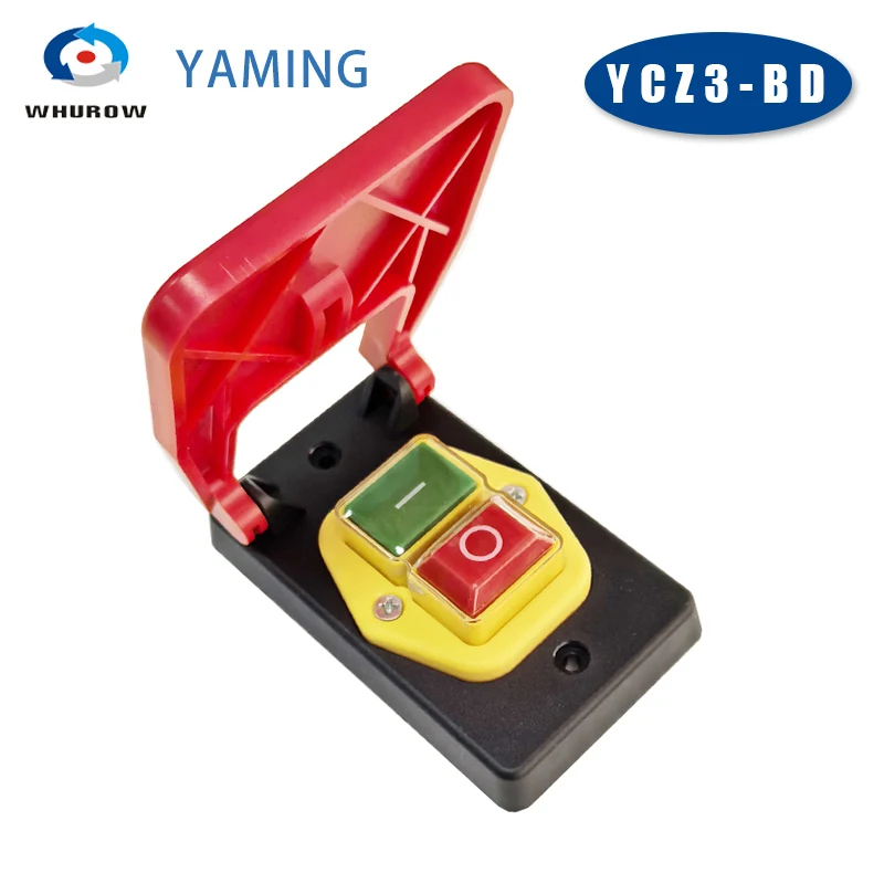 YCZ3-BD Push Button Magnet Electromagnetic Switch OFF Marking Big Panel Industrial Power Control Under Voltage Protection