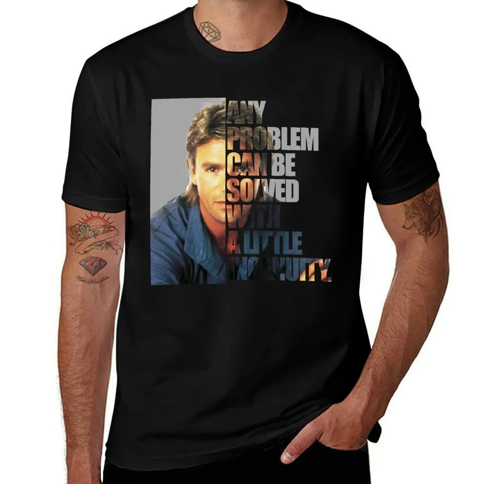 

Lover Gifts Macgyver Said Any Problem Gift For Fan T-Shirt t shirt man plain t shirt man luxury T-Shirt