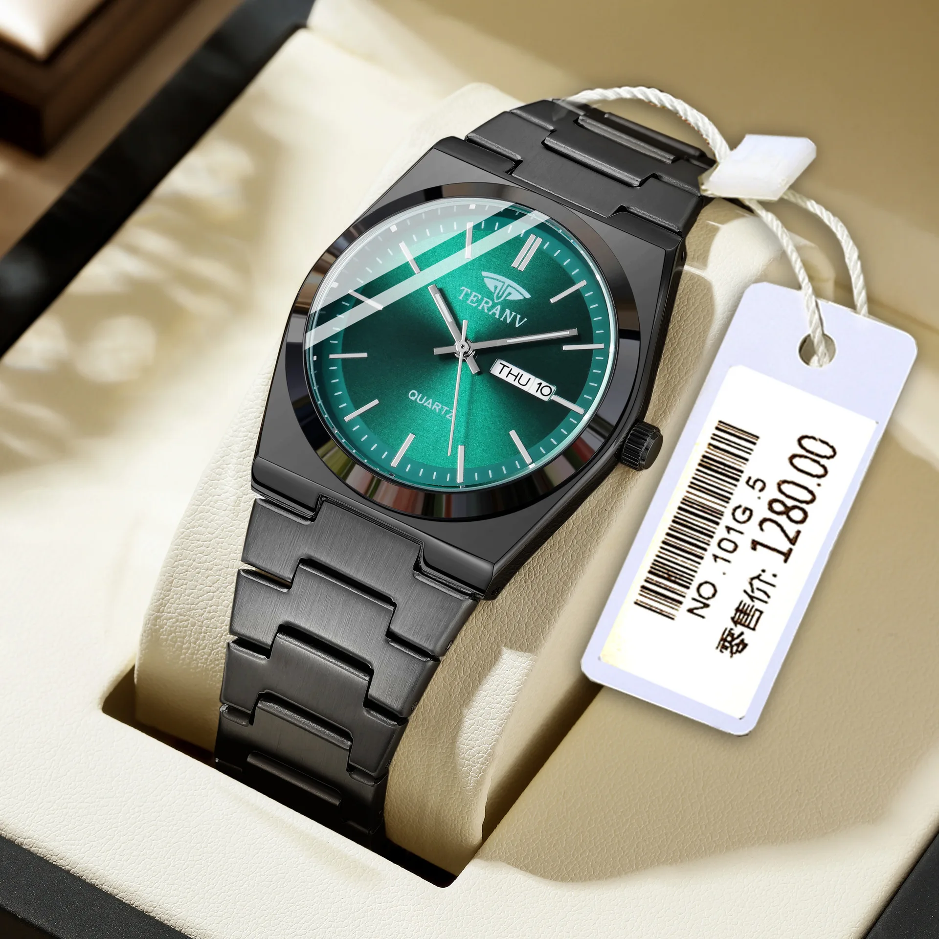 Ultra thin Stainless Steel Men's Watch Simple Business Trend Calendar Waterproof Male Fashion Quartz Clock Wristwatches Gift
