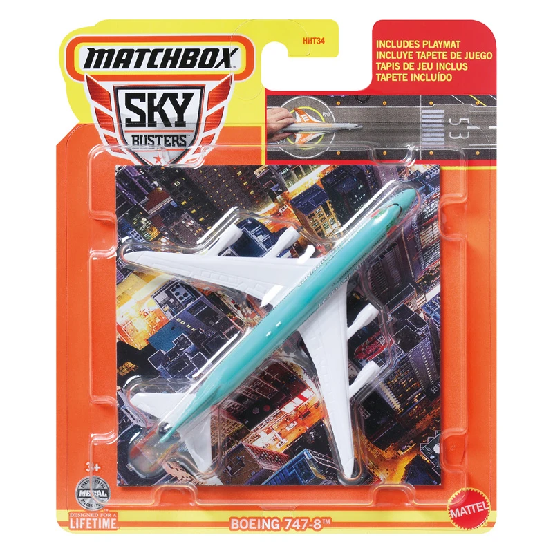 2024 Matchbox Sky Busters Spacex Dragon Airbus A320 Ford Tri-Motor Boeing TOP GUN 1/64 Sammlung Flugzeug Modell Spielzeug HHT34