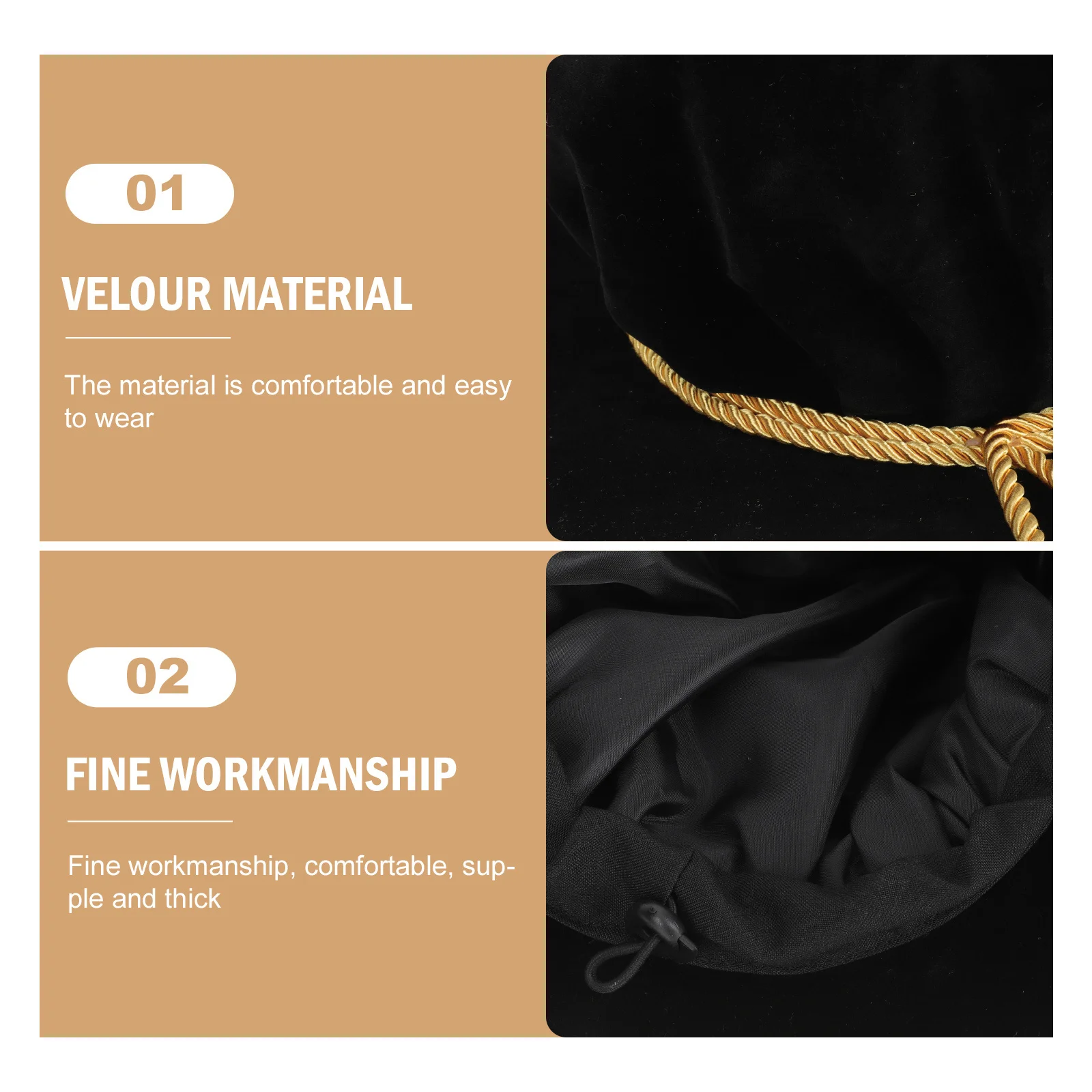 

Doctoral Graduation Hat Adult Tam Perfect For Phd Ceremony Graduation Party Event Decor Prop Simple Elegant Cap