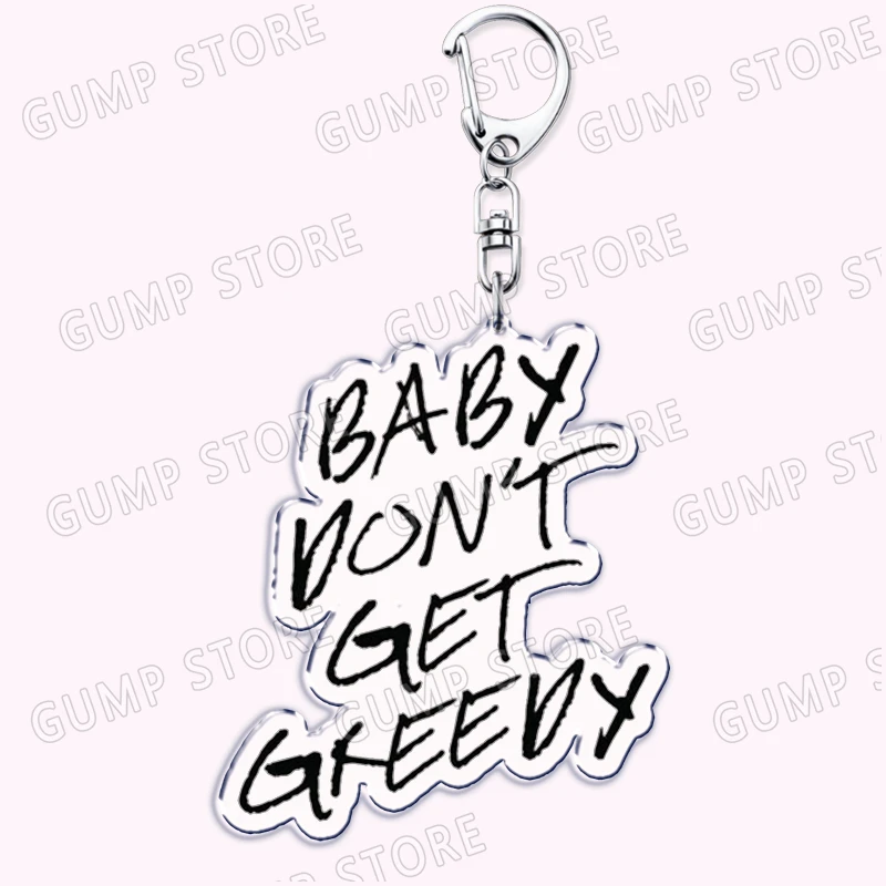Popular Singer Keychains for Women Accessories Greedy T8 Think Later 2 Hands So Close To What Song Keyring Fans Friends Gifts view 3