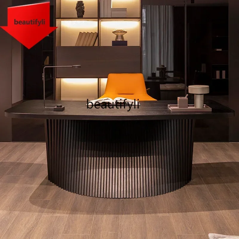 new  Italian Large Desk Home Boss Desk Personalized Computer Desk Long Workbench ss 8617