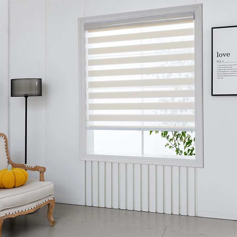 High Quality Blinds Zebra Customized Size  Light Filtering Window  Blinds Waterproof Fabric Blinds Shades&Shutters