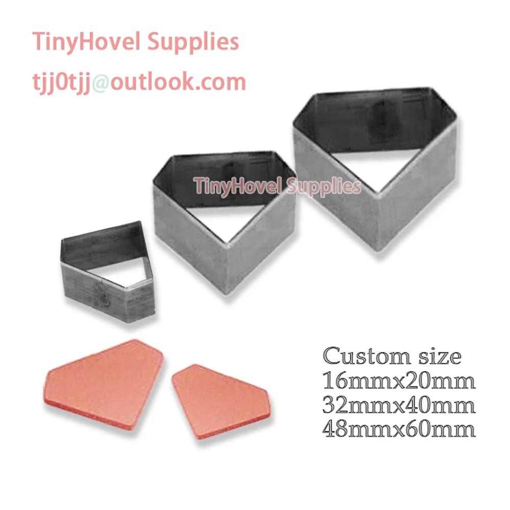 Diamond Steel Rule Die Cut, Steel Cutting Mold, Steel Punch -Cutter for Leather Crafts, 20mm-100mm (NB044)