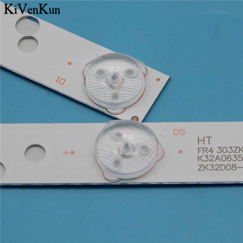 TV LED Array Bar ZK32D08-ZC21FG-05 8S1P PN:303ZK320033 Backlight Strips CRH-K323535T02085CS-Rev1.7 CRH-K32A063535T0208688-REV1.0