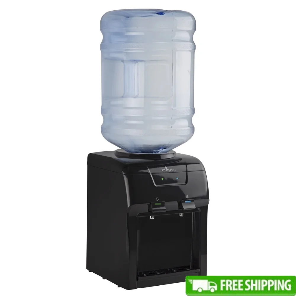 

Компактный диспенсер для воды 3, 4, 5 галлонов, бутылки, светодиодный индикатор температуры в помещении, шепот, тихая работа, съемный поддон для капель