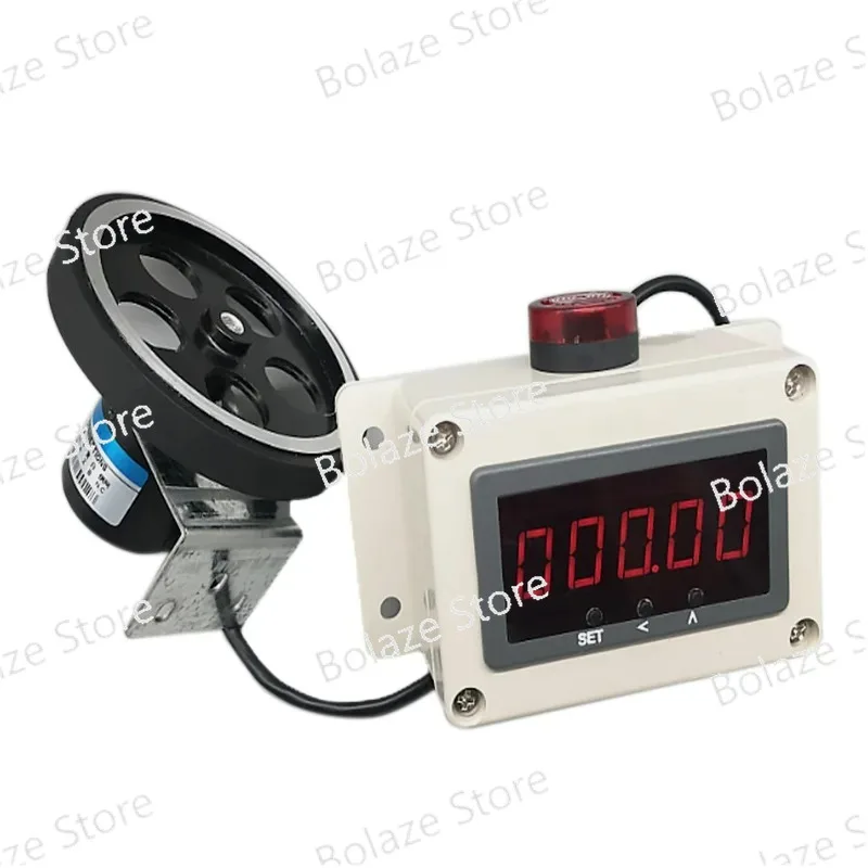 AC 100-240V Industrial Roller Type High-Precision Meter Counter Yard Counter Digital Display Electronic Code Encoder Alarm Meter