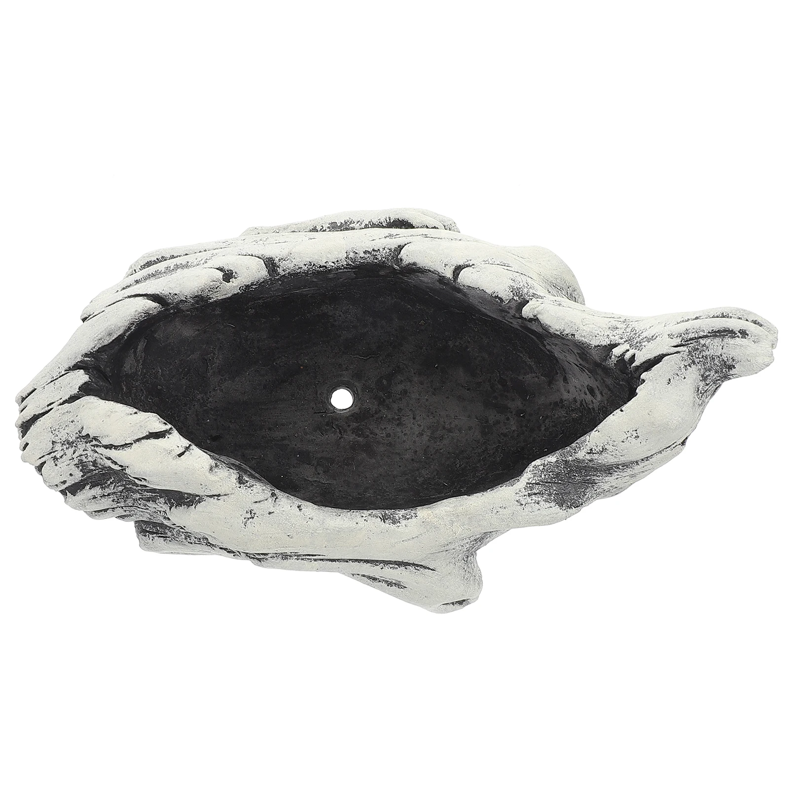 

1pcs Cement Succulent Flower Pot Small Shallow Planter for Indoor Desk Decor Vintage Bonsai Bowl Plant Container