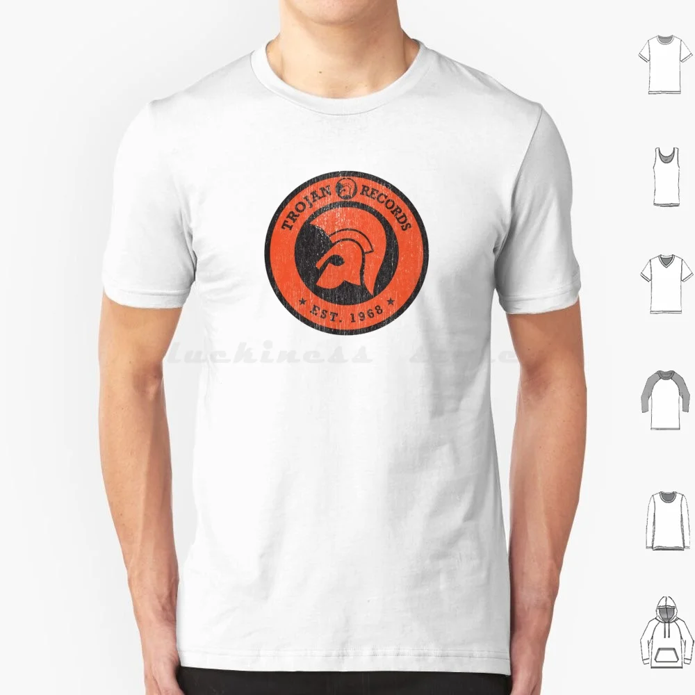 Trojan Records T Shirt Cotton Men Women DIY Print Trojan Records 60s 70s 80s 90s Reggae Rocksteady Ska Jamaica Record Label