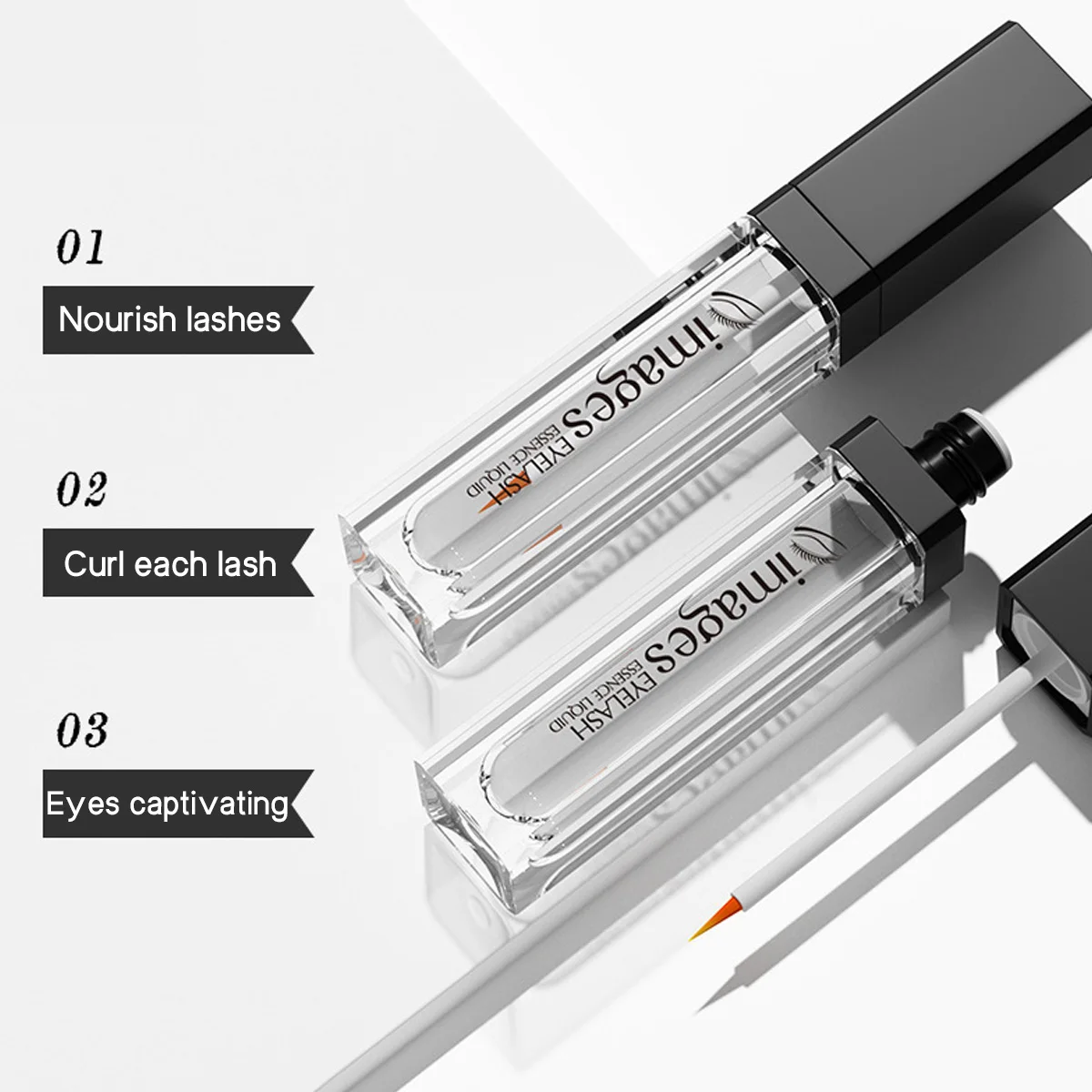 เซรั่มบำรุงขนตาเข้มข้น ช่วยให้ขนตาหนาขึ้นและยาวขึ้น ผลิตภัณฑ์ดูแลขนตาที่เข้ากับการแต่งหน้า ช่วยให้ขนตายาวขึ้นอย่างรวดเร็ว