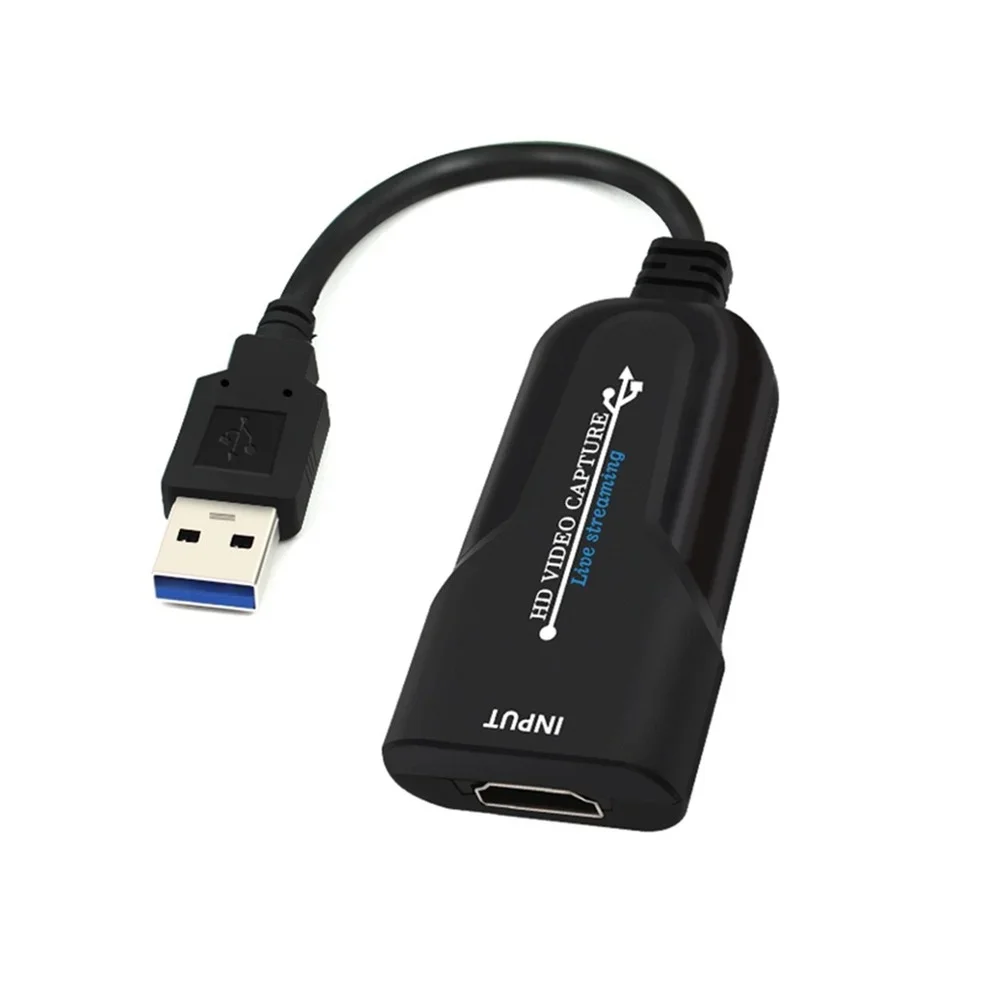 LccKaa 4K HDMI-compatible Video Capture Card USB 3.0 Video Game Grabber Record for PS4 Camcorder Switch Live Broadcast Camera