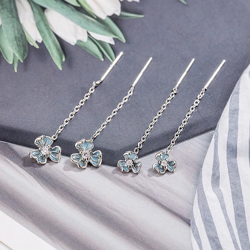 أقراط أذن صغيرة من الفضة الإسترليني عيار 925 مصنوعة من الفضة الإسترليني هي إكسسوارات مجوهرات رائعة وبسيطة للنساء #1