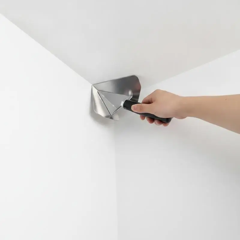 Rust Resistant Stainless Steel Corner Trowel 90 Degree Drywall Plaster Finishing Tool for Construction Workers