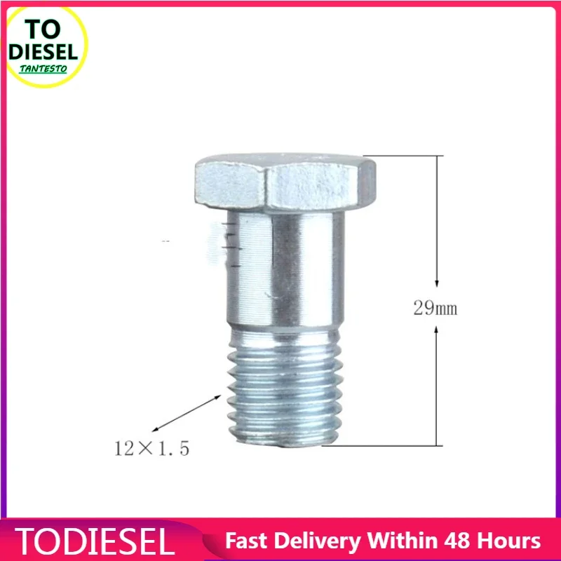 Free Shipping 5PCS 12x1.5  Return Valve Isu-zu  Return Screw Calibration Pump Return Valve Overflow Valve