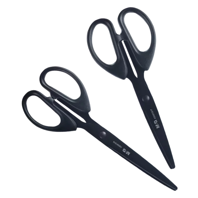 

Ножницы с черным лезвием M&G 160/180 мм, устойчивые к ржавчине, острые для студенческой резки бумаги, портновские товары для дома и офиса
