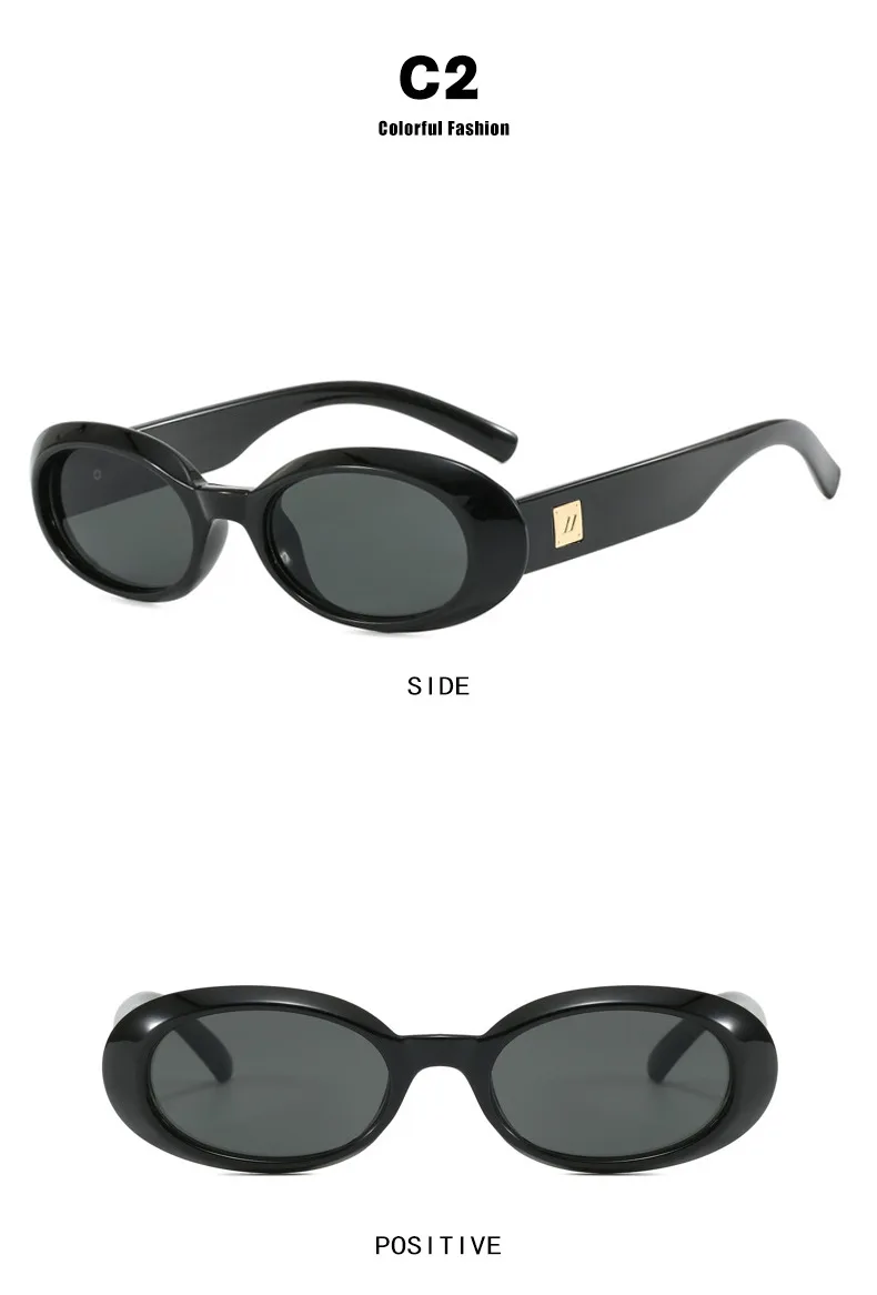 Retro Oval Sonnenbrille Frauen Luxus Leopard Shades UV400 Männer Punk Marke Sonnenbrille Outdoor Radfahren Brille Unisex – Detail 5