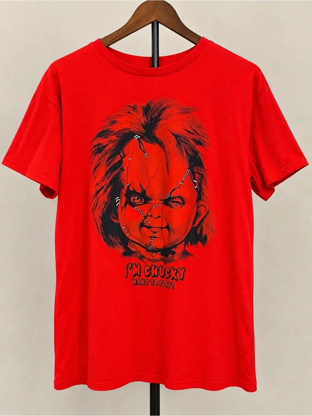 Bride of Chucky 'Til Death Do Us Part Graphic T-Shirt Cotton Men Women Streetwear Tee
