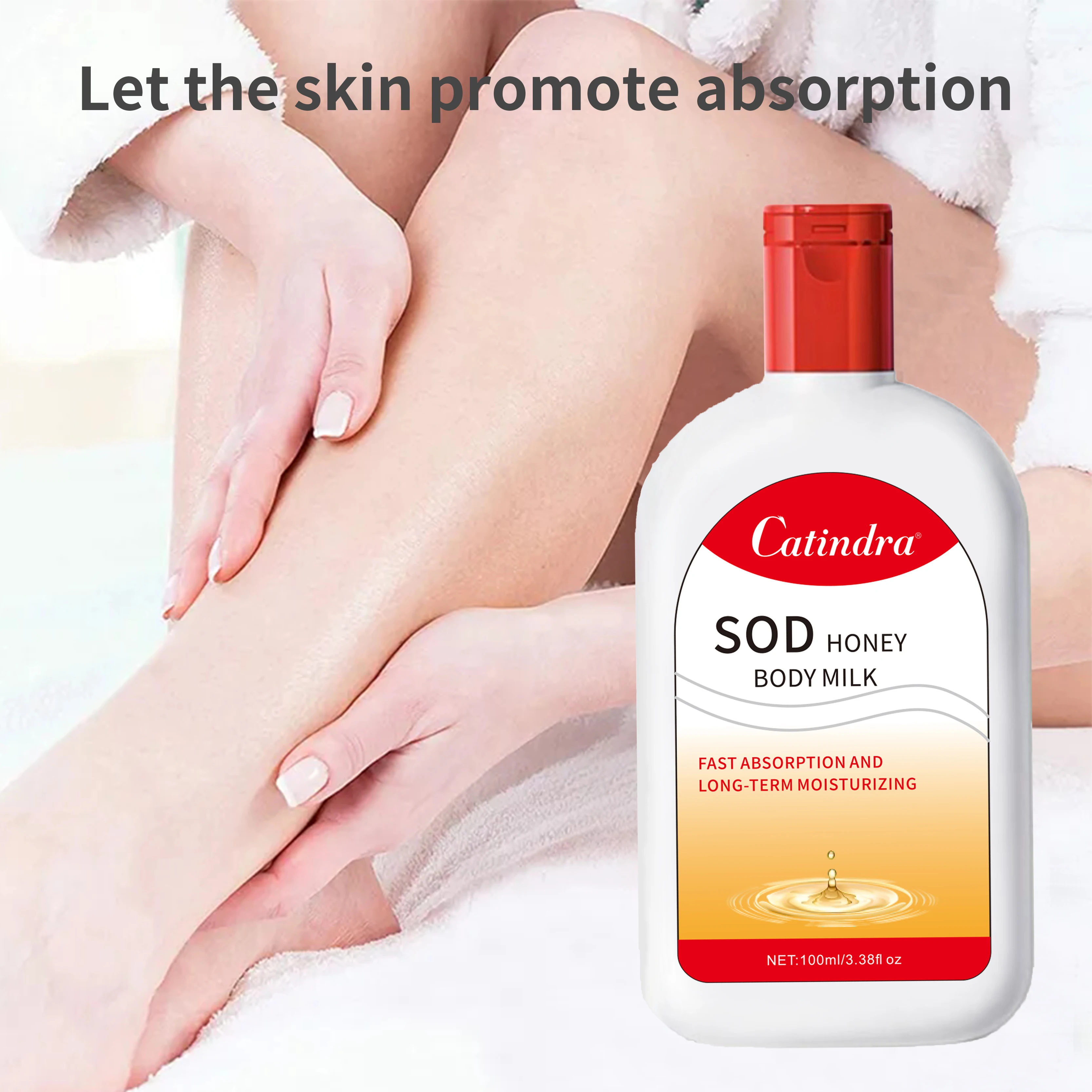 Catindra SOD Honey Body Milk Nourish Moisturize Skin Remove Goosebumps Sweet Body Lotion For Men and Women