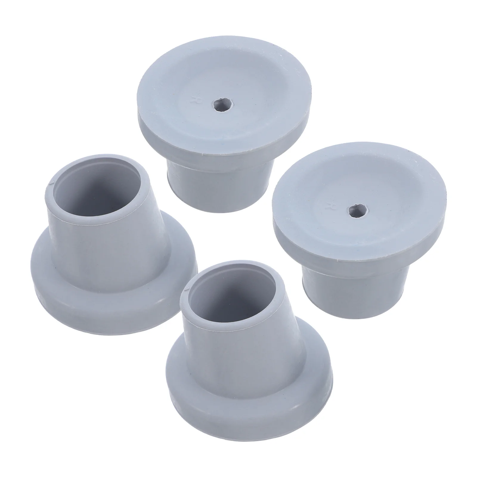 

4Pcs Shower Chair Foot Covers Rubber Replacement Feet Bath Chair Angled Rubber Caps Non-Slip Pads 28.5mm Hole Diameter Stable