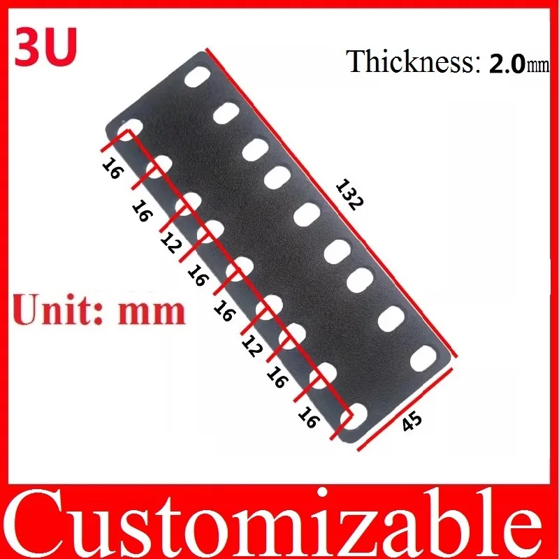 

19-to-21 inch equipment cabinet adapter lugs, connection rack, 1U/2U switch server bracket hanging ear extension, Customizable