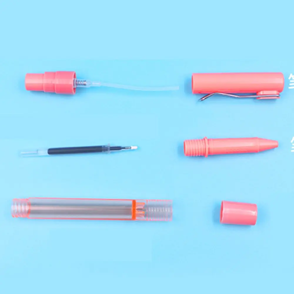 Hand Sanitizer Office Stationery Supplies Refillable Bottle Pump Sprayer Spray Pen Spray Gel Pen Signing Pen Gel Ink Pens