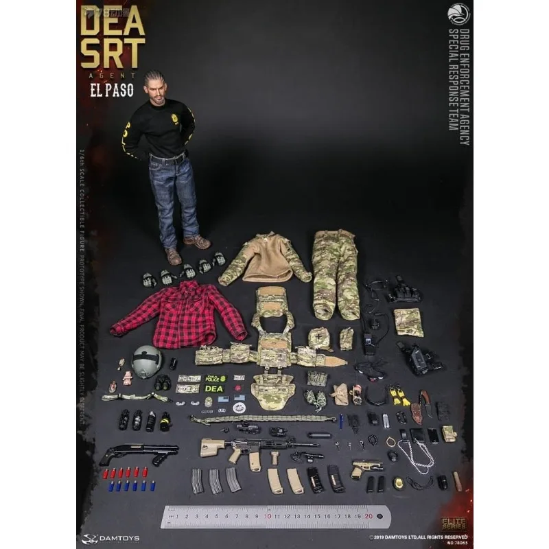 Damtoys original 1/6 de pessoal móvel série srt equipe de resposta especial anime figura de ação modelo brinquedos modelo presentes para meninos