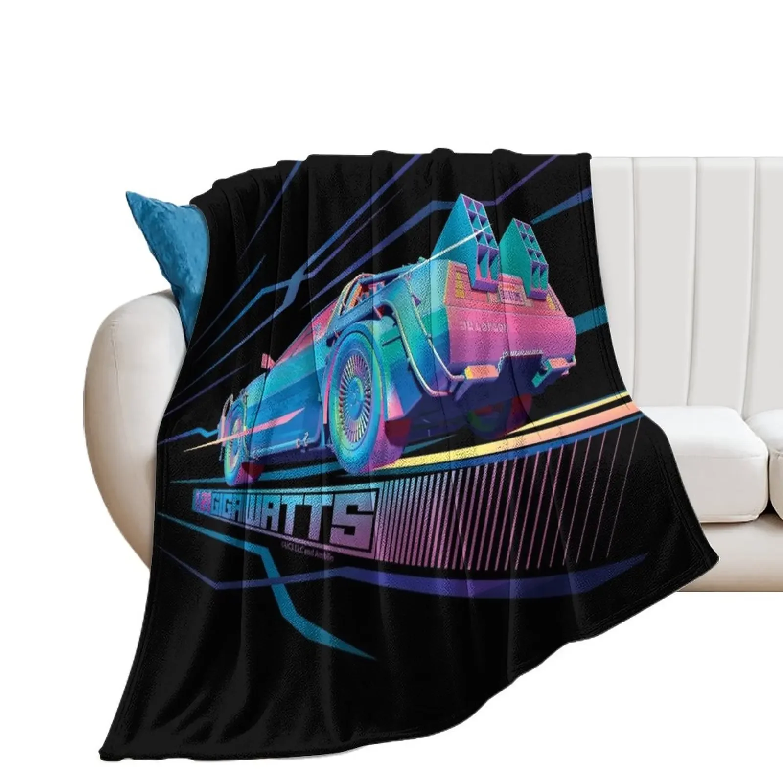 Back to the Future - 1.21 Gigawatts Throw Blanket Shaggy blankets and throws Blankets