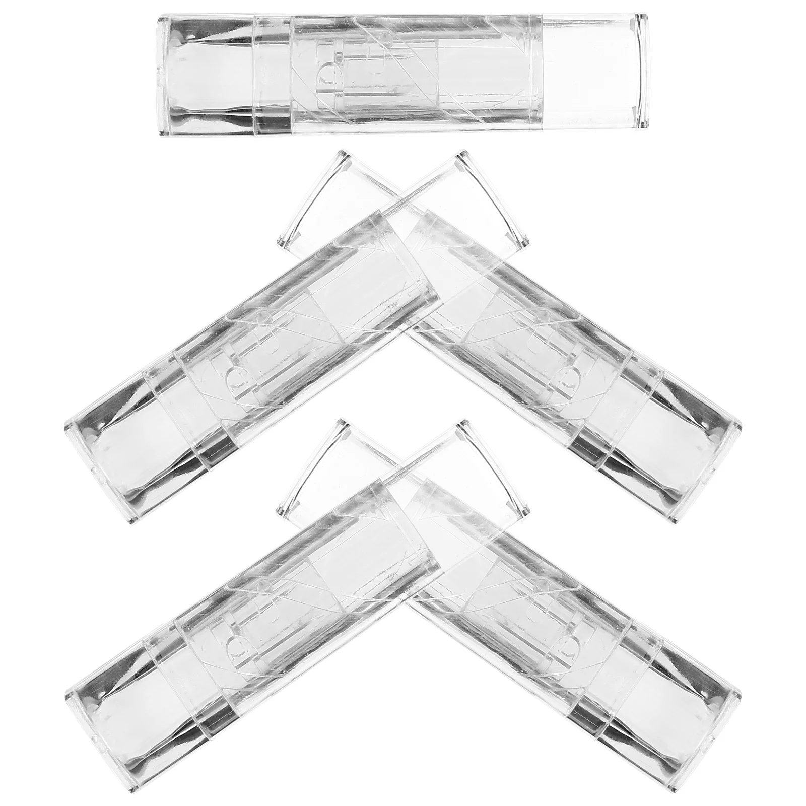 5Pcs 립밤 튜브 빈 투명 용기 립스틱 글로스 DIY 리필 가능 경량 여행 친화적 스킨케어 도구