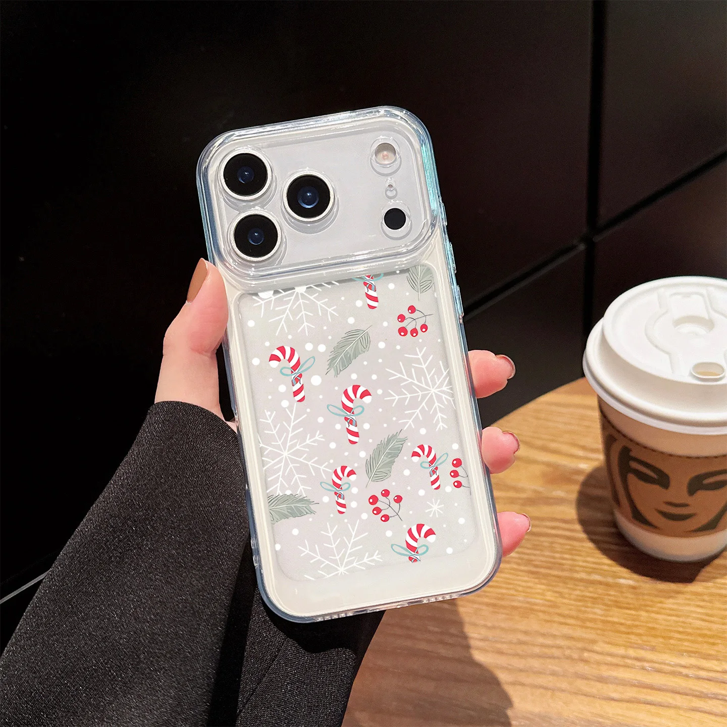 Cheerful Christmas Xmas 2025 Hot  Phone Case For iPhone 17 16 15 14 13 12 11 Pro Max XS X XR 7 8 Plus Transparent Clear Fundas