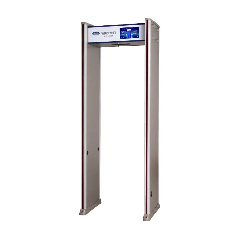 High-Tech 33 Zones Walk-Through Metal Detector Industrial Security Scanner for Hotel Door Protecting Humans