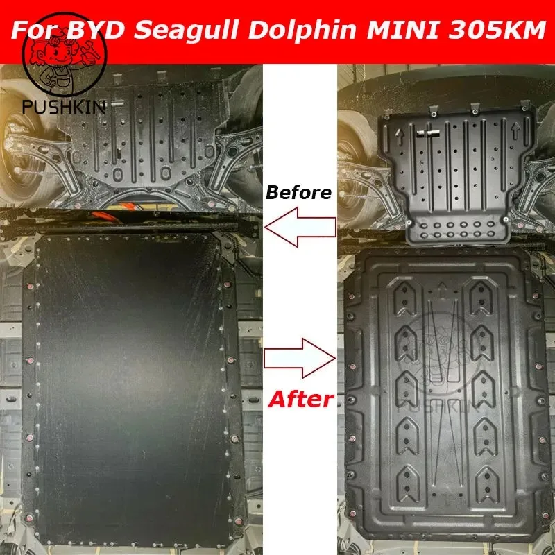 For BYD Seagull Dolphin MINI 2023 2024 Accessories Engine Guards Manganese Steel Engine Protection Device