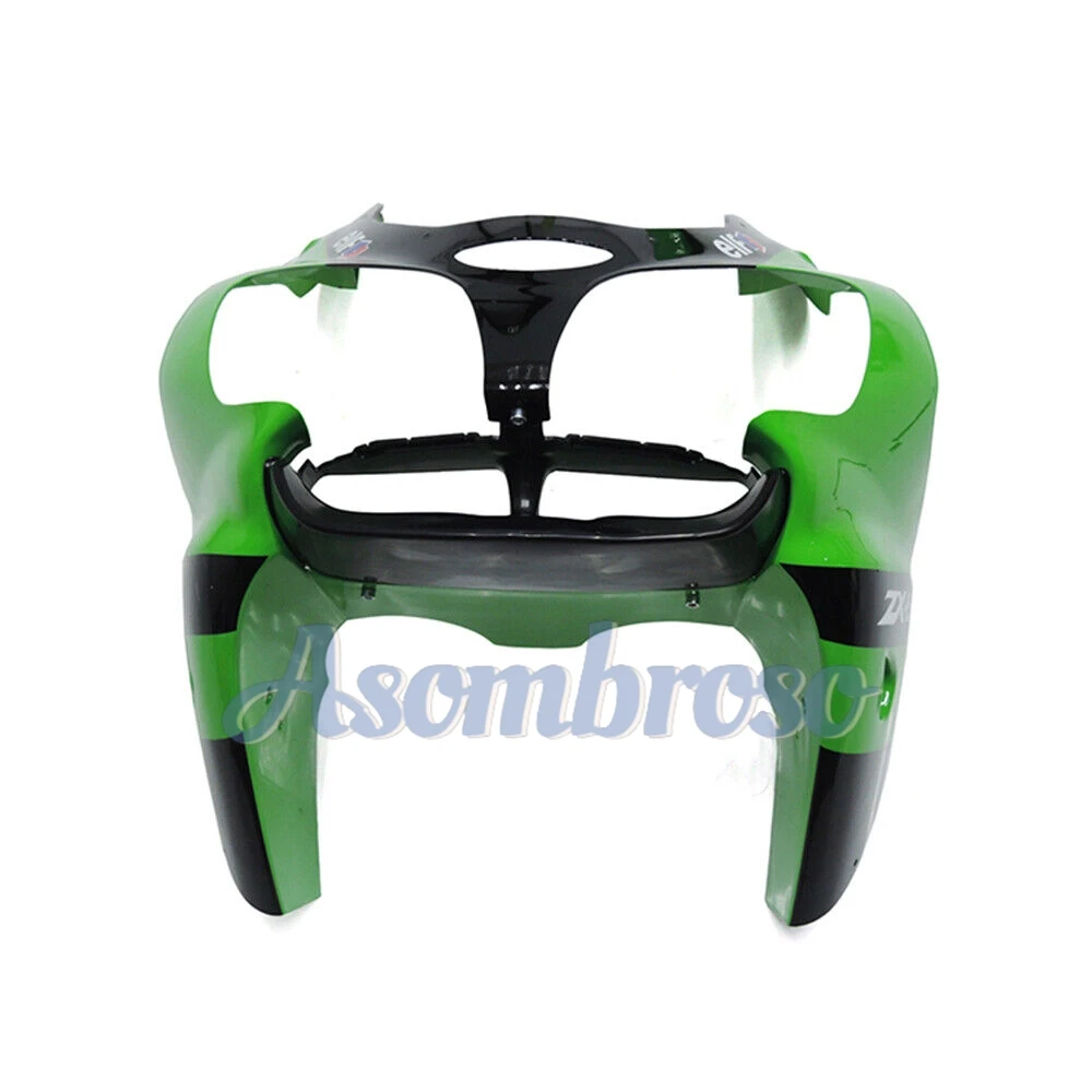 حقن الهدايا المجمعة ل 2000 2001 2002 كاواساكي ZX6R 00 01 02 ZX 6R ZX-R6 أخضر أسود