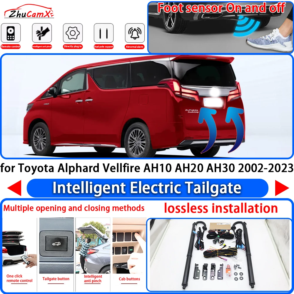 

ZhuCamX for Toyota Alphard Vellfire AH10 AH20 AH30 2002-2023 Power Liftgate Trunk Electric Suction Tailgate Tail Gate Lift Strut