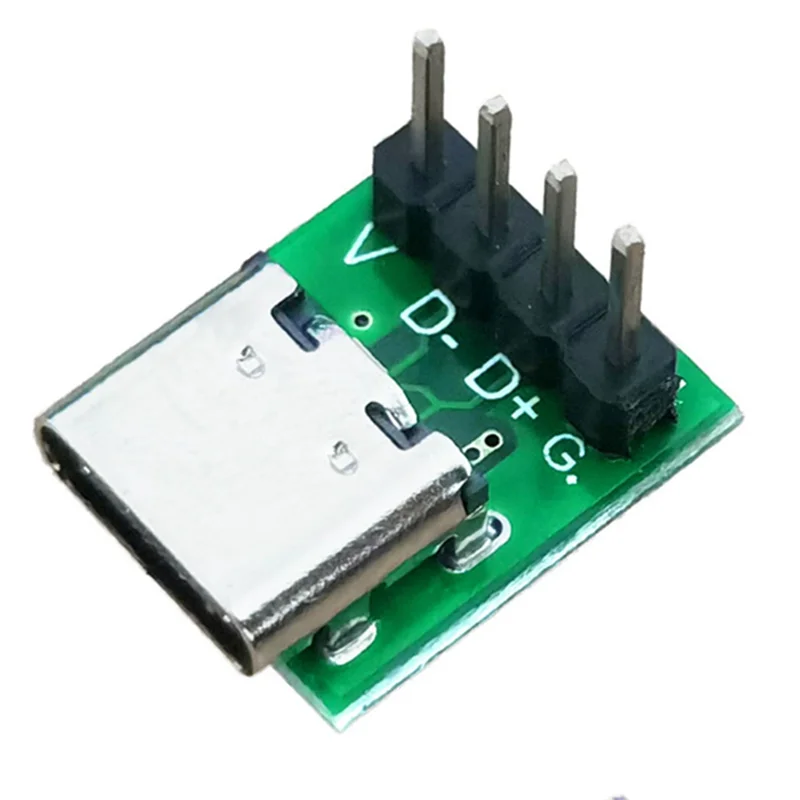 Y37A 10 Uds conector hembra USB tipo C placa de ruptura con placa convertidora PCB para transferencia de Cable de línea de datos