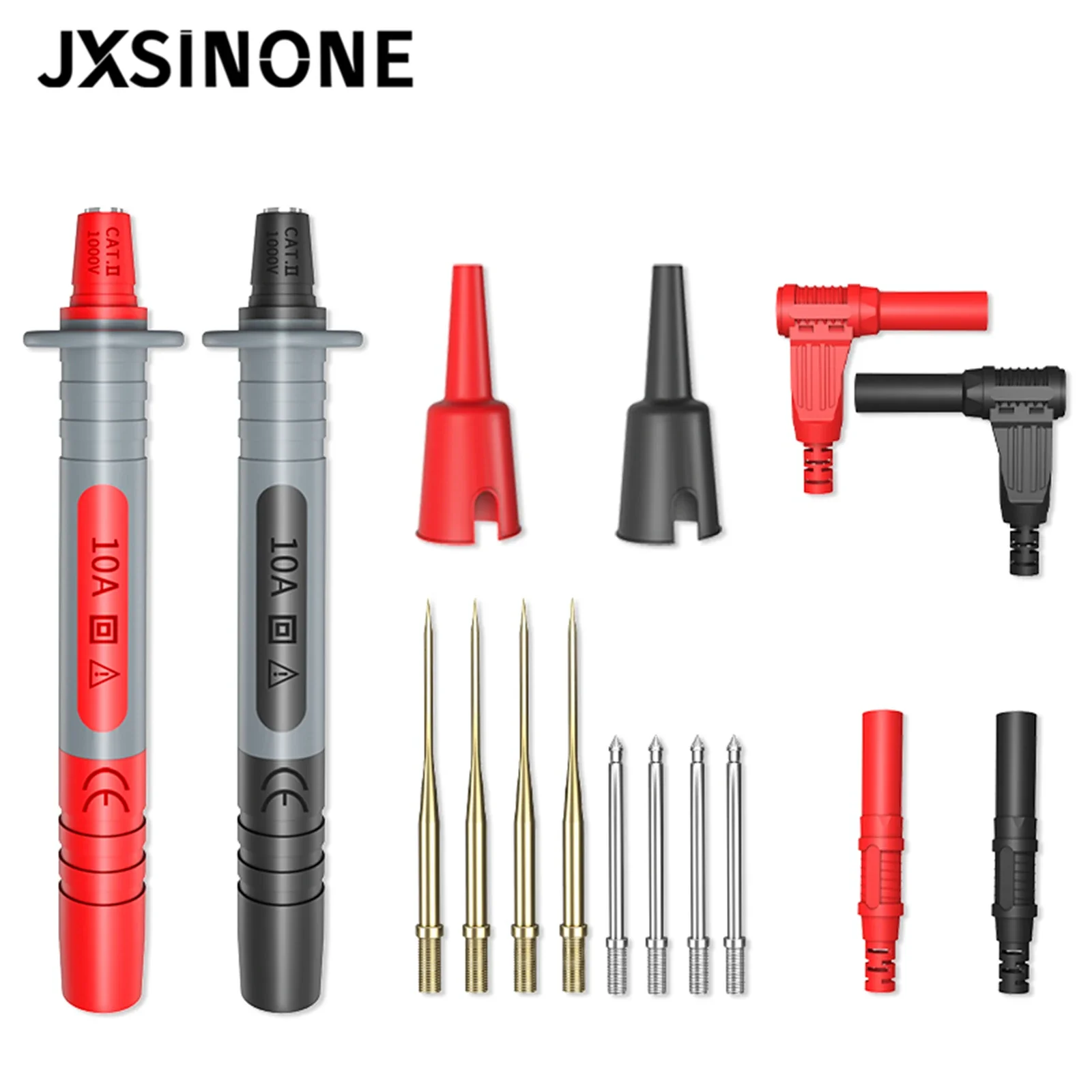 JXSINONE P8003B 1set Multimeter Probe Replaceable Gilded Needle Multi-purpose Test Pen