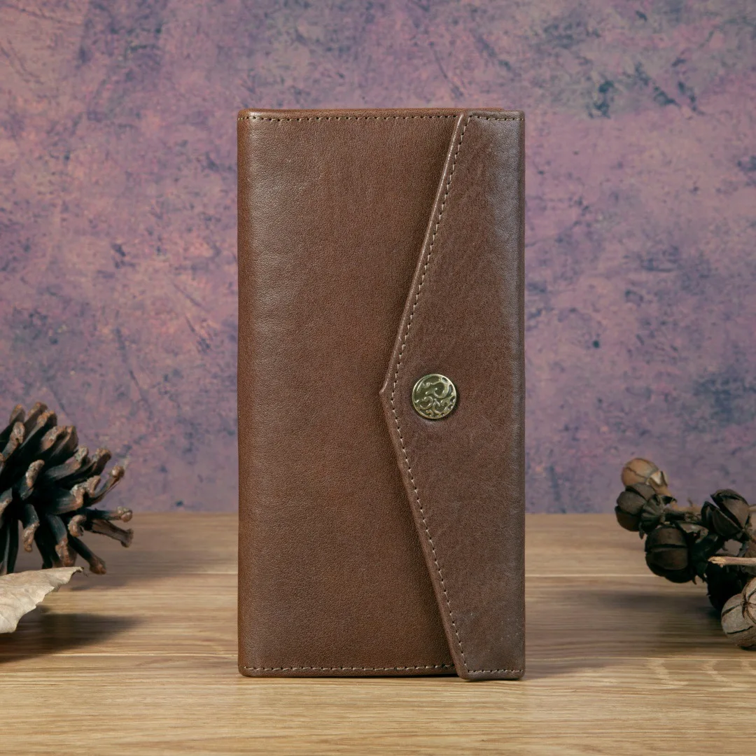 Echtes Leder Herren Geldbörse Anti-Diebstahl RFID-Schutz Unisex Münzbörse Luxuriöse Textur Reines Rindsleder Lange Brieftasche