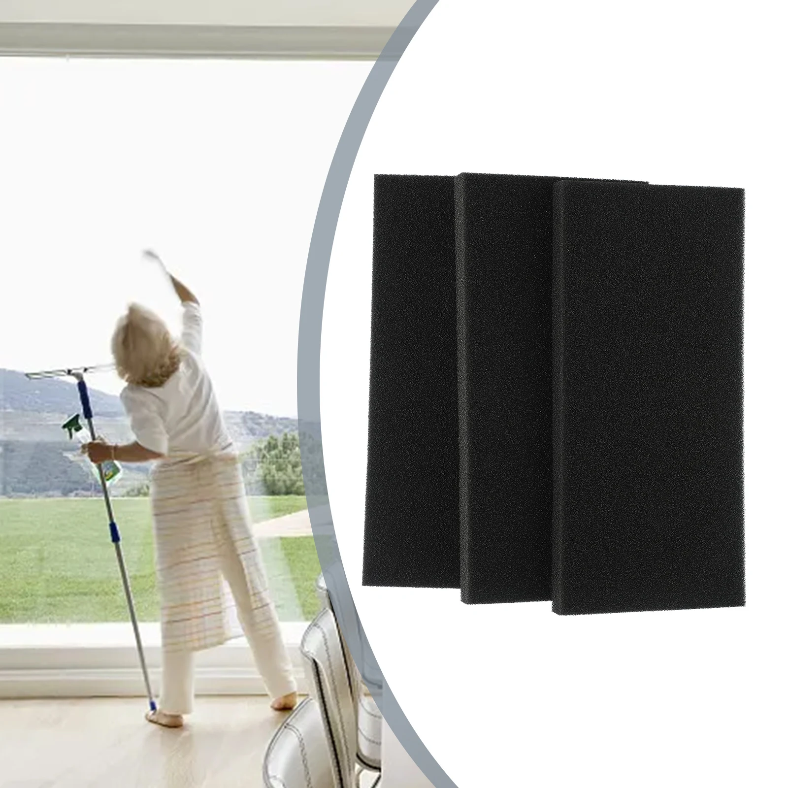 

Replacement Foam Sponge Filter Compatible with For Gorenje T408HD W AU T411HD W 429410 628504 Set of 3 Filters