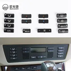 14pcs/set Car Climate Control Air Conditioning Switch Button Covers for BMW 5 Series E39 X5 E53