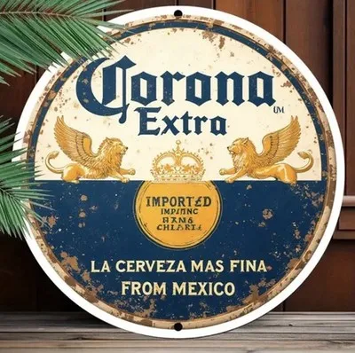 Corona Extra ALUMINUM Sign Rustic Metal Sign RETRO Garage Man Cave Bar