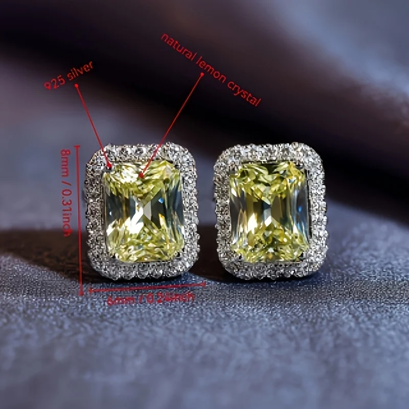 SGARIT 925 أقراط مجوهرات الأزياء الفضية الطبيعية السماء الزرقاء توباز أقراط وأقراط مجوهرات هدية نسائية